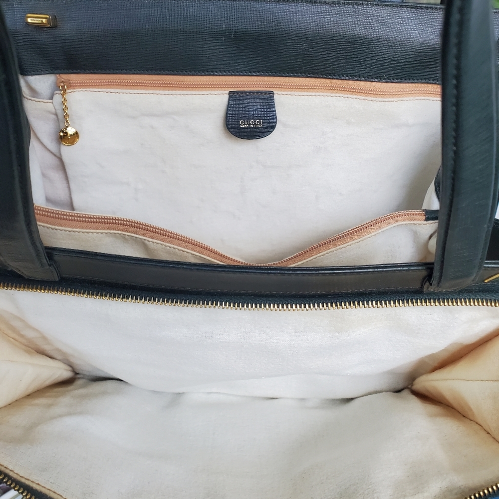 Gucci Structured Green Leather Bag - Picture 14 of 17